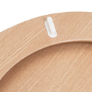 Tapa de WC de Bambú con Bisagras de Aluminio 42x34 cm