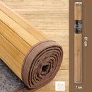 Alfombra de bambú pasillera marrón