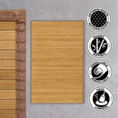 Alfombra de bambú pasillera marrón