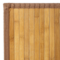 Alfombra de bambú pasillera marrón