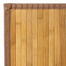 Alfombra para dormitorio de bambú marrón claro de 60x90 cm