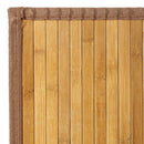 Alfombra pasillera de bambú marrón claro de 75x175 cm