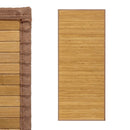 Alfombra pasillera de bambú marrón claro de 75x175 cm