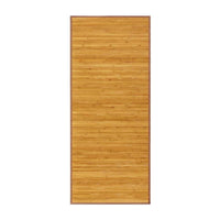 Alfombra pasillera de bambú marrón claro de 75x175 cm