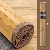 Alfombra de salón de bambú natural de 200x140 cm