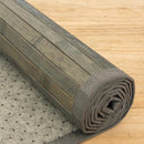 Alfombra salón de bambú gris de 200x140 cm