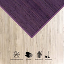 Alfombra de bambú lila