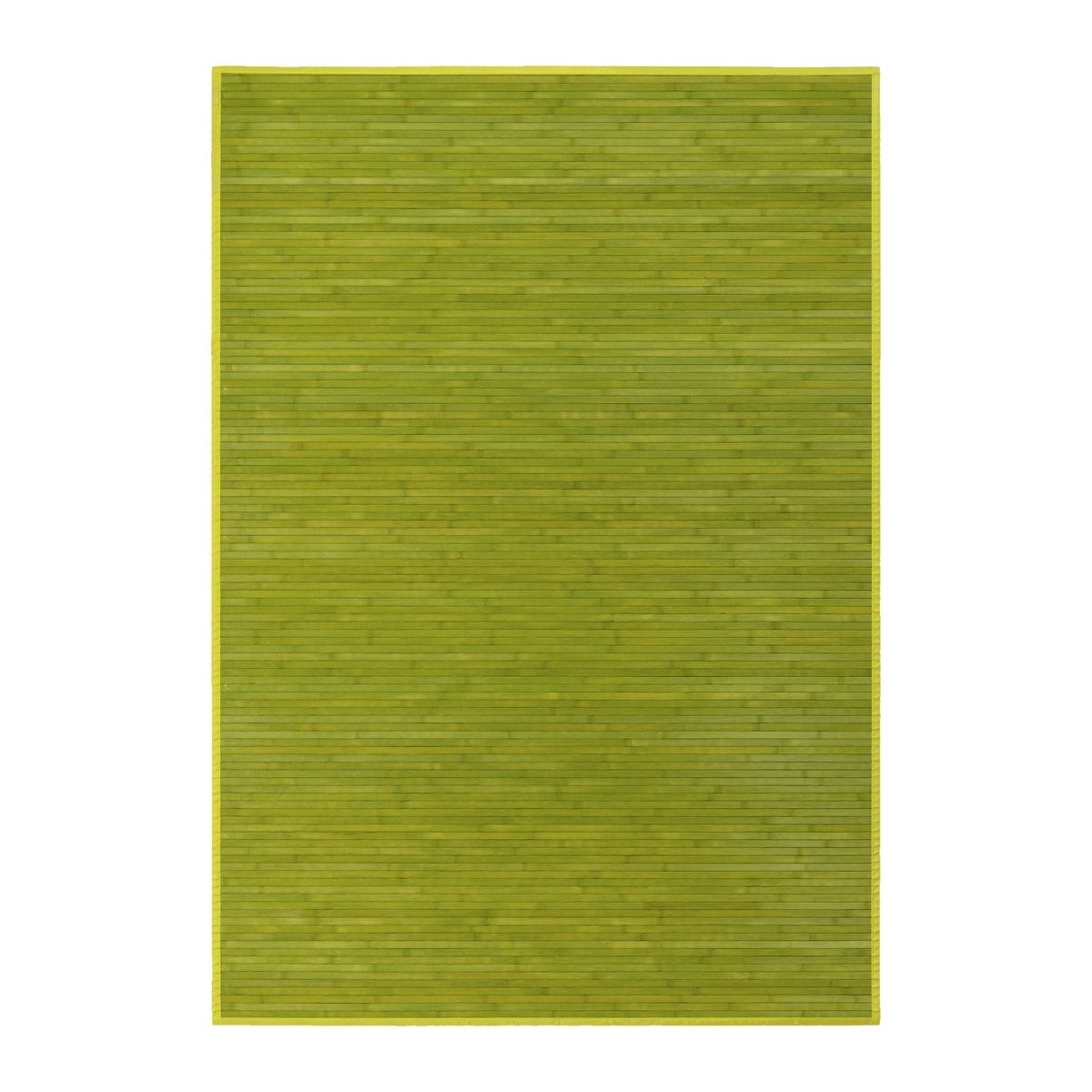 Alfombra de salón de bambú verde 200x140 cm