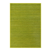 Alfombra de salón de bambú verde 200x140 cm