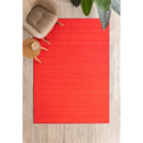 Alfombra de bambú rojo