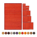 Alfombra de bambú rojo