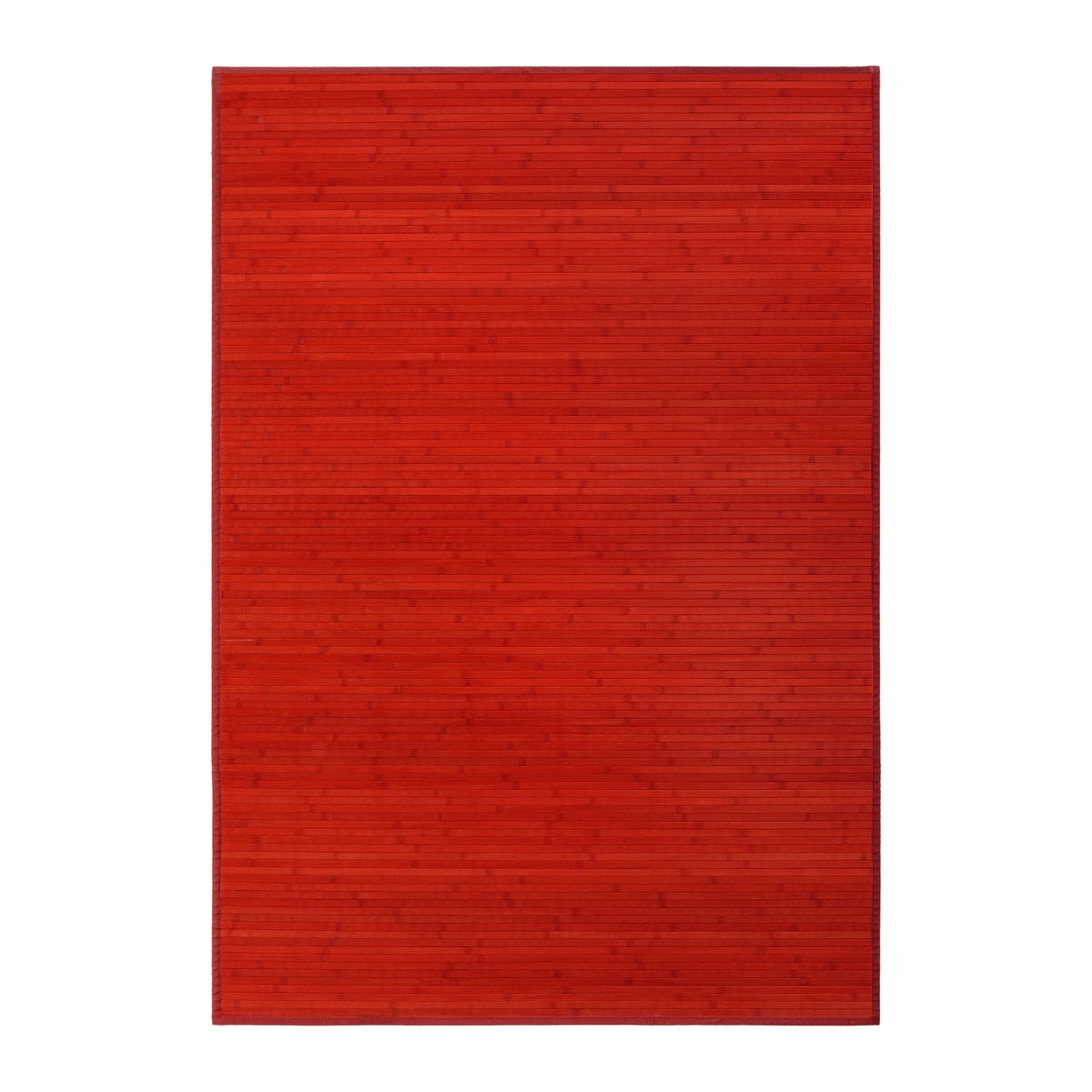 Alfombra de bambú rojo