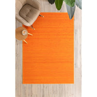 Alfombra de bambú naranja