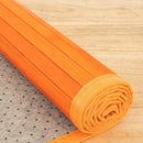 Alfombra de bambú naranja
