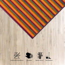 Alfombra de salón de bambú naranja de 200x140 cm