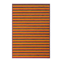 Alfombra de salón de bambú naranja de 200x140 cm