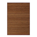 Alfombra de salón de bambú marrón de 200x140 cm