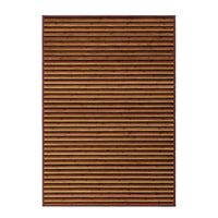 Alfombra de salón de bambú marrón de 200x140 cm