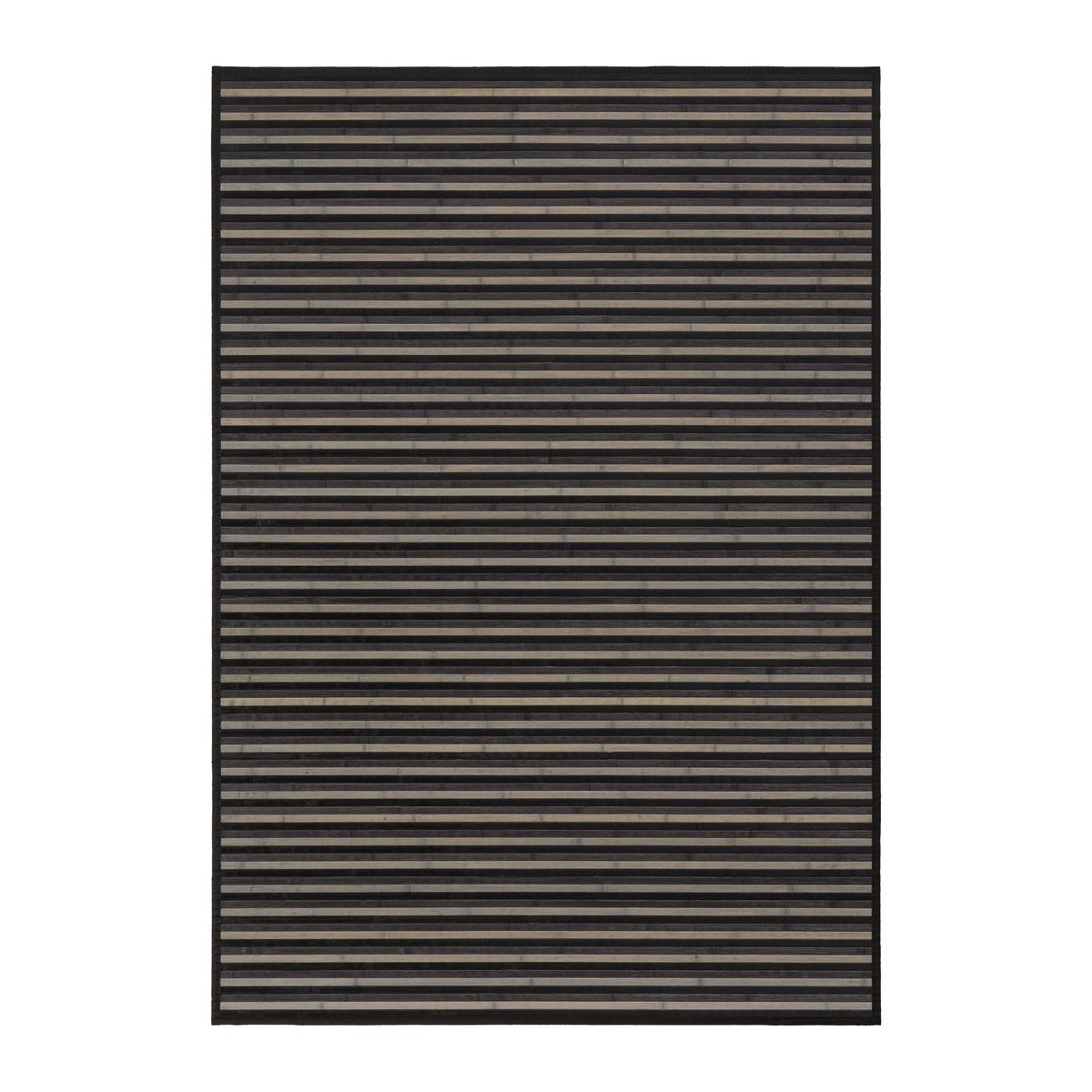 Alfombra de bambú negro