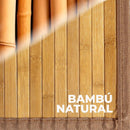 Alfombra de salón de bambú marrón de 250x180 cm