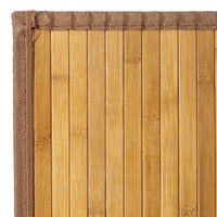 Alfombra de salón de bambú marrón de 250x180 cm