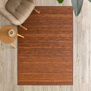 Alfombra de bambú marrón