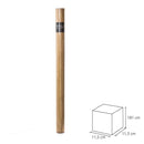 Alfombra de bambú gris