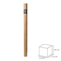 Alfombra de bambú gris