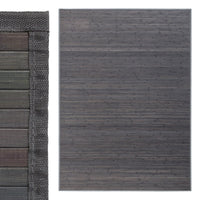 Alfombra de bambú gris 