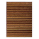 Alfombra de bambú marrón y natural