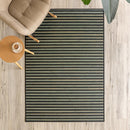 Alfombra de bambú negro