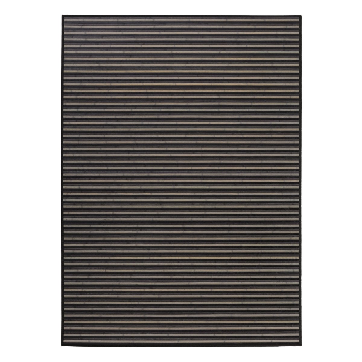 Alfombra de bambú negro