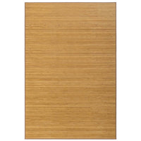 Alfombra de salón de bambú marrón de 300x200 cm