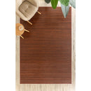 Alfombra de bambú marrón oscuro