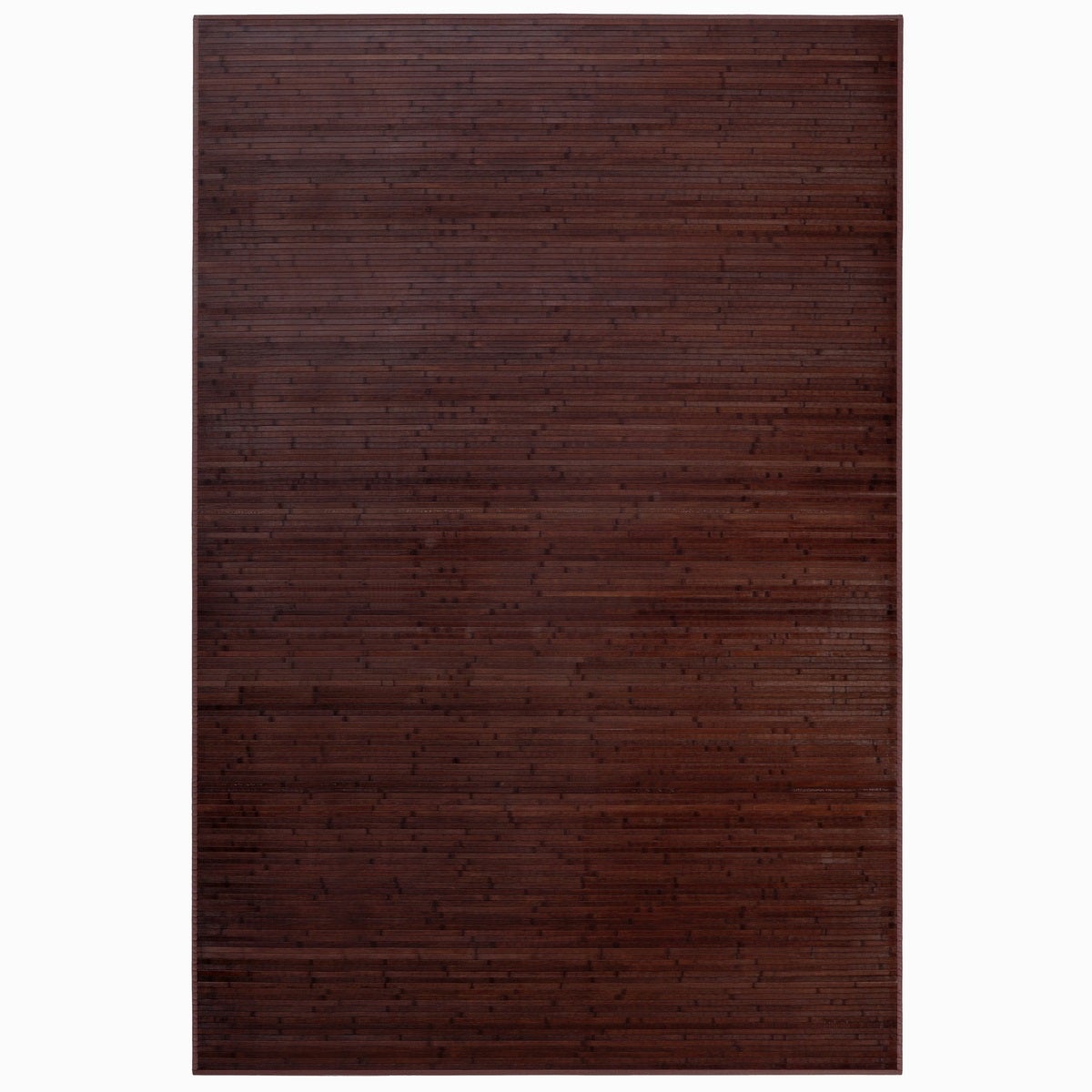 Alfombra de bambú marrón oscuro