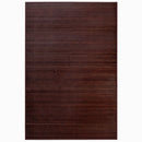 Alfombra de bambú marrón oscuro 