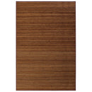 Alfombra de bambú marrón y natural