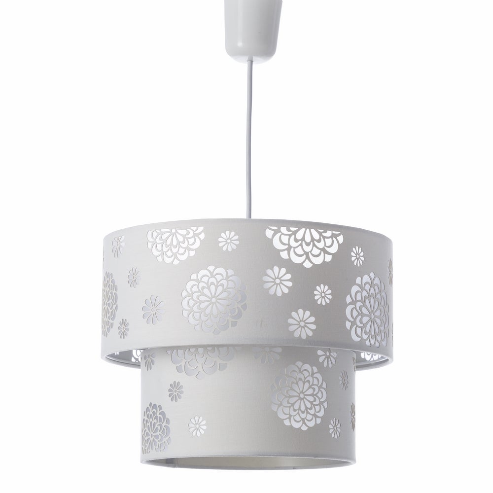 Lámpara de techo blanca de poliéster de Ø 30x23 cm