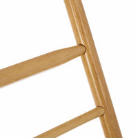 Perchero galán de noche beige de madera de 48x36x107 cm