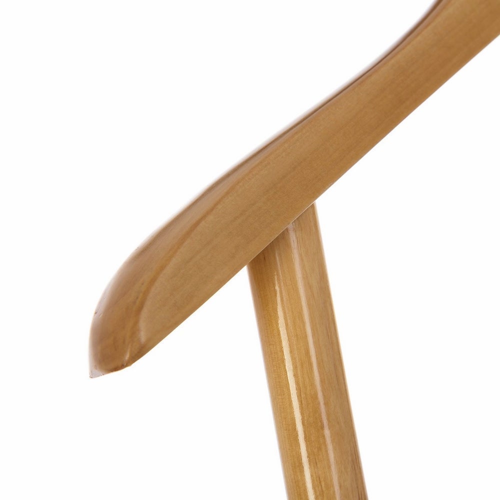 Perchero galán de noche beige de madera de 48x36x107 cm
