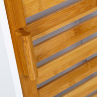 Botiquín de bambú blanco