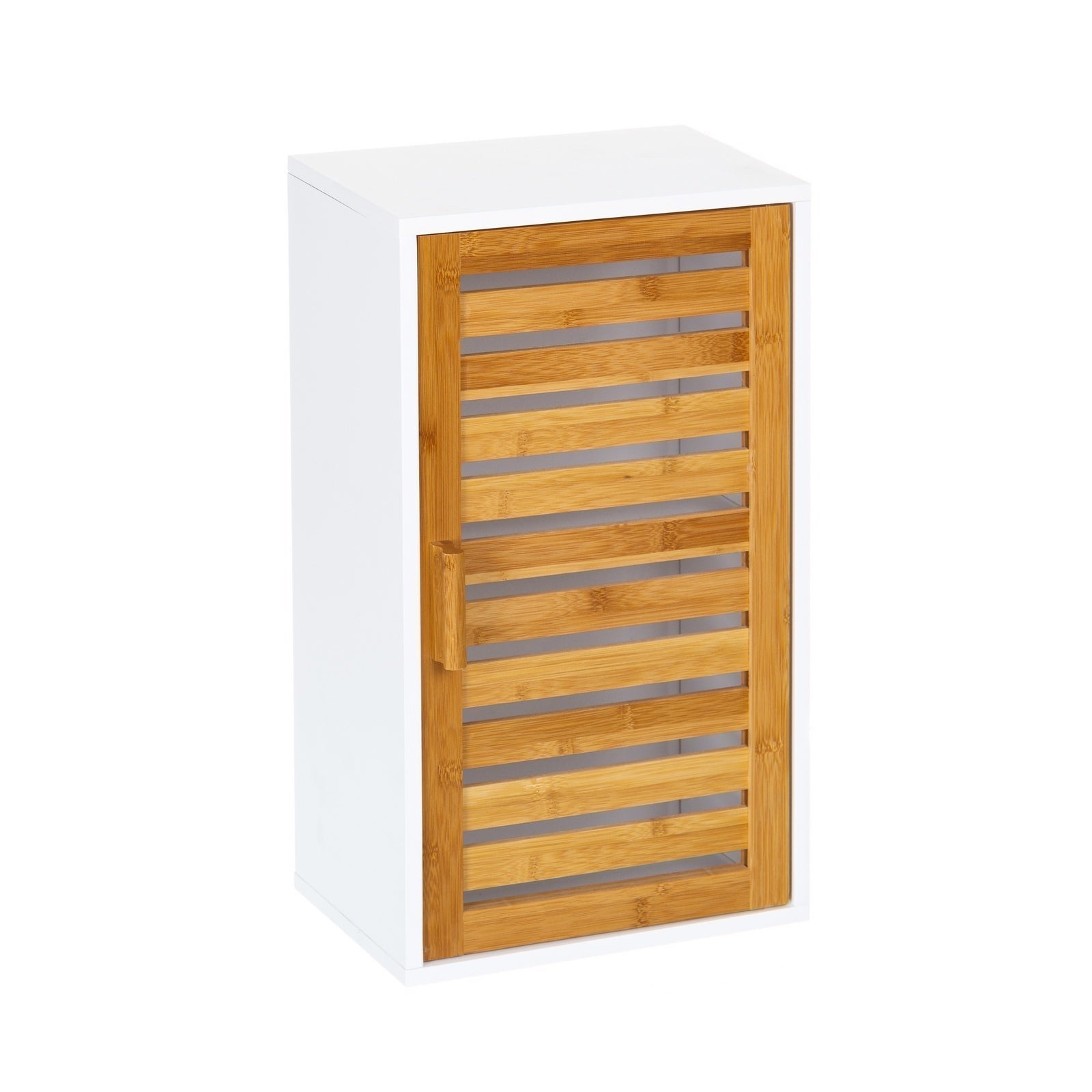 Armario de baño de Pared Blanco nórdico de bambú de 53x30x18 cm -