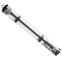 Barra cortina extensible negra