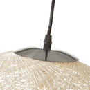 Lámpara de techo de fibra blanca