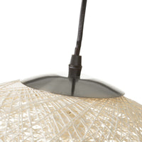 Lámpara de techo de fibra blanca