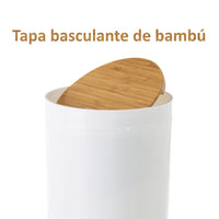 Papelera blanca de 5 litros