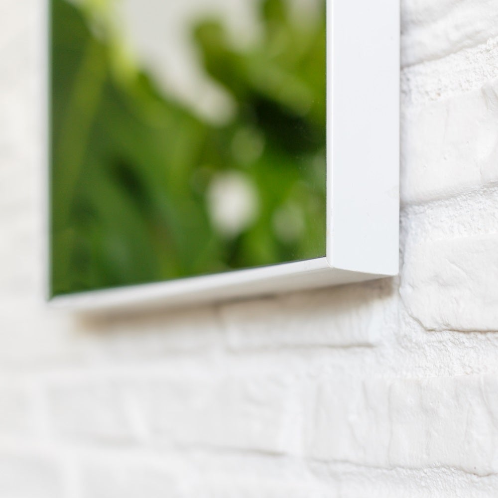 Espejo de pared blanco de 90 cm