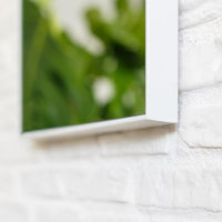 Espejo de pared blanco de 90 cm