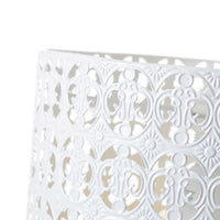 Lámpara de techo de metal blanca