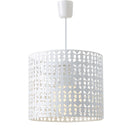 Lámpara de techo de metal blanca